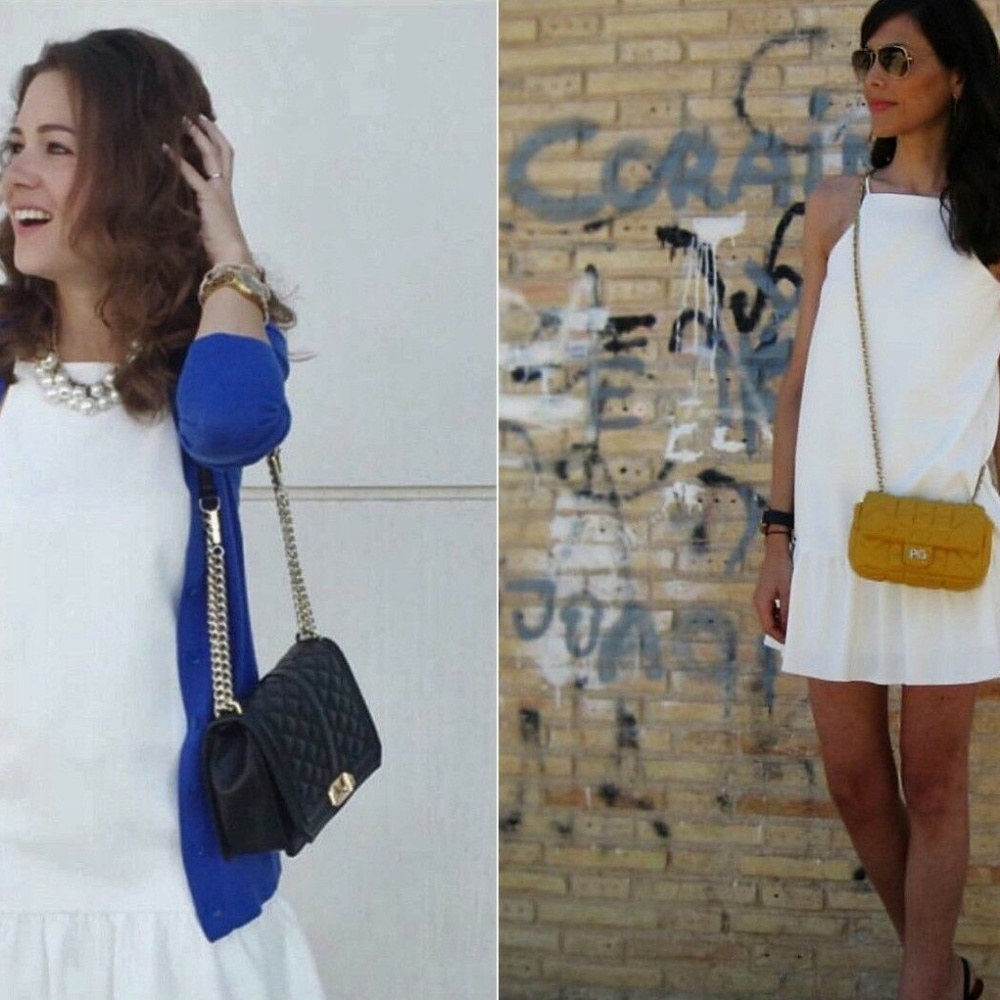 ZARA WHITE DRESS WITH RUFFLE HEM MINI DRESS Medium - Picture 8 of 12